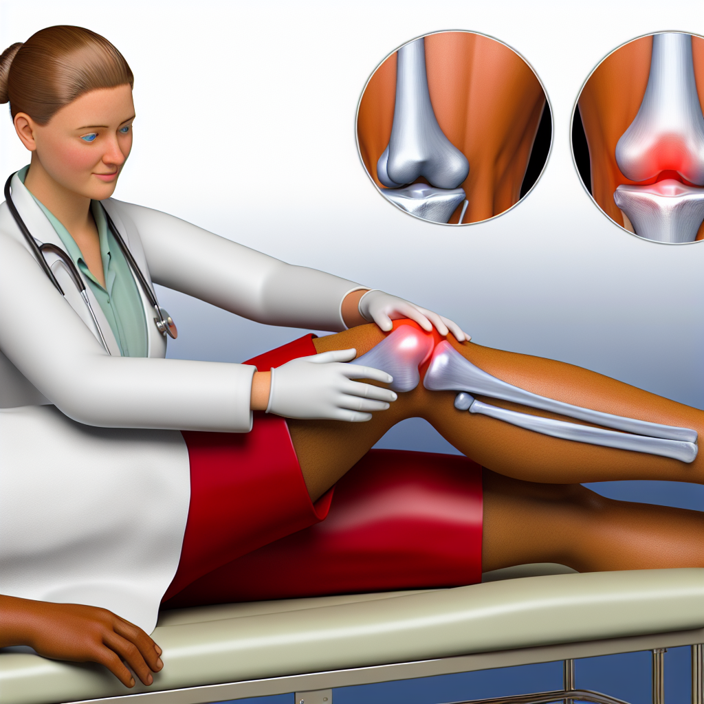 A human joint getting treatment