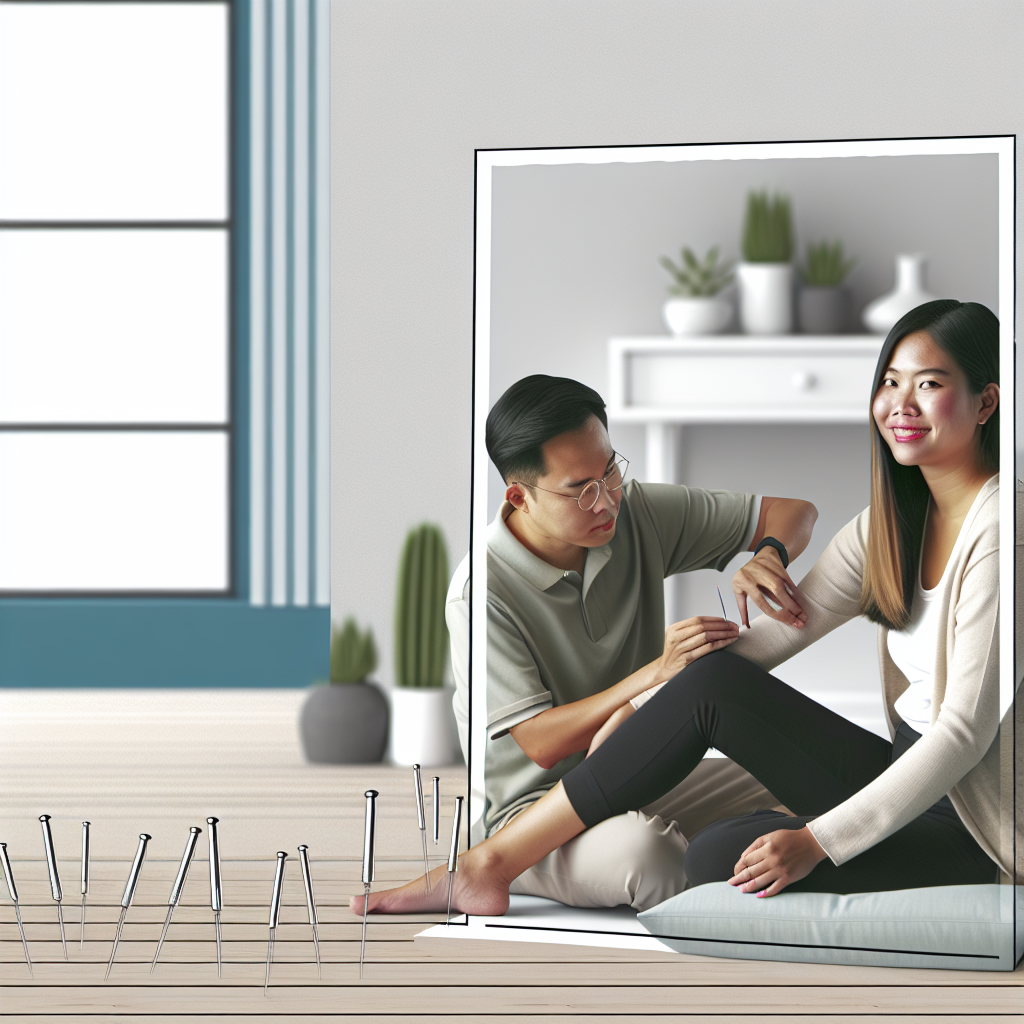 Hvordan akupunktur behandling fungerer – illustration