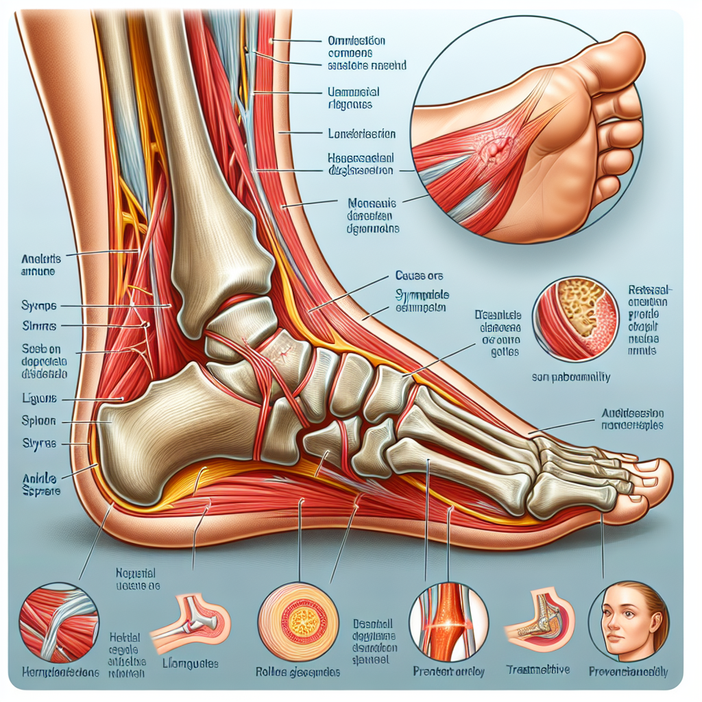 Effektiv behandling og rehabilitering av ankelforstuing – illustration