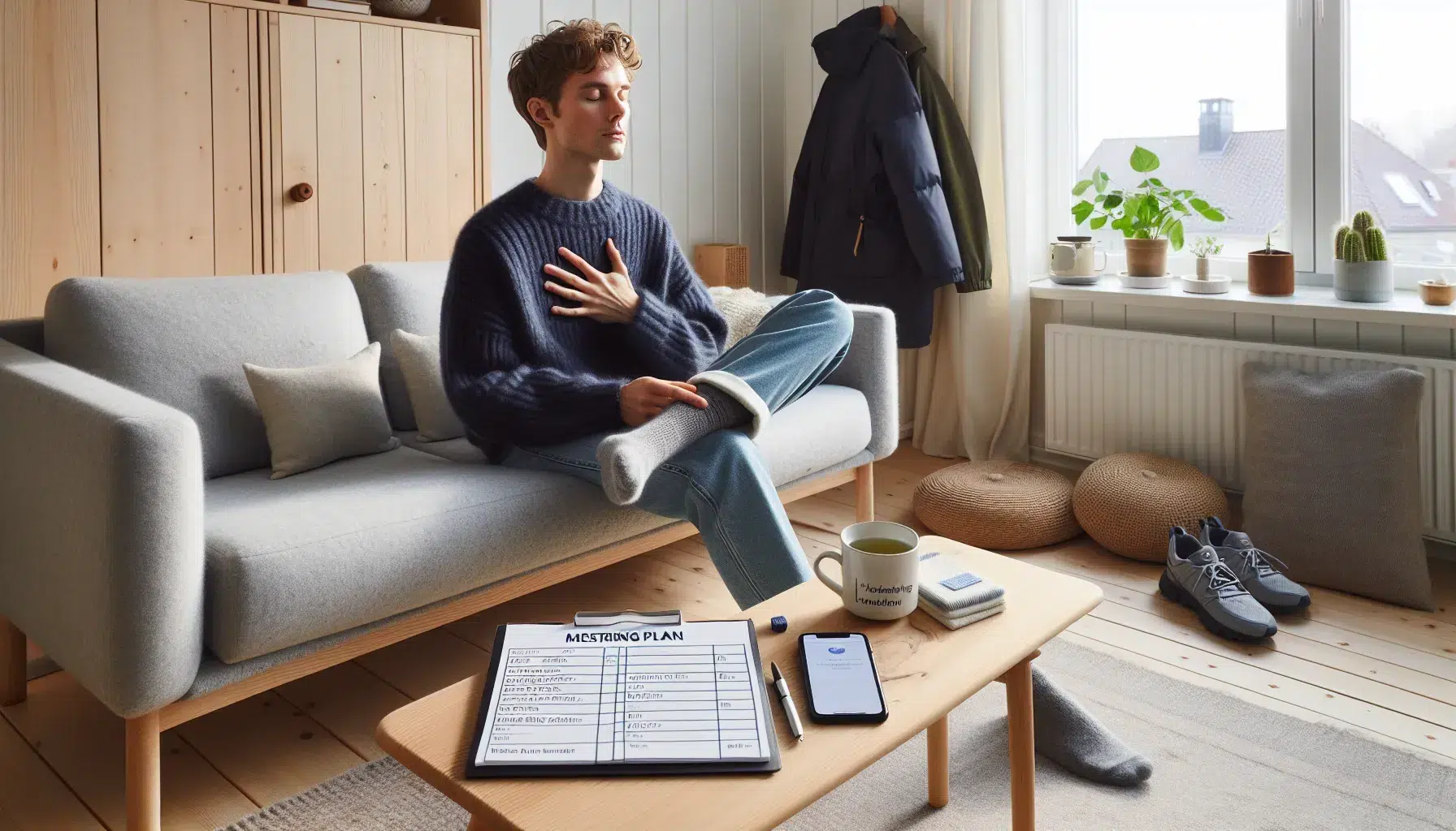 Hvordan takle angst i hverdagen: tips og råd – illustration